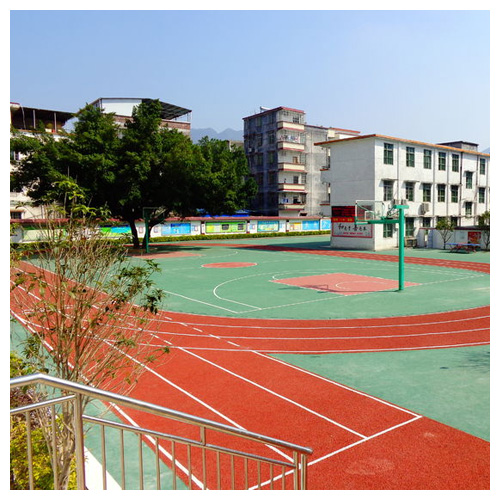 蓟州雷公坑小学复合型塑胶跑道