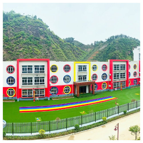 蓟州高坝店镇中心幼儿园人造草坪跑道